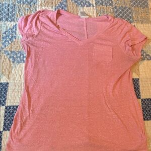Motherhood Maternity Soft Pink V-Neck Tee
